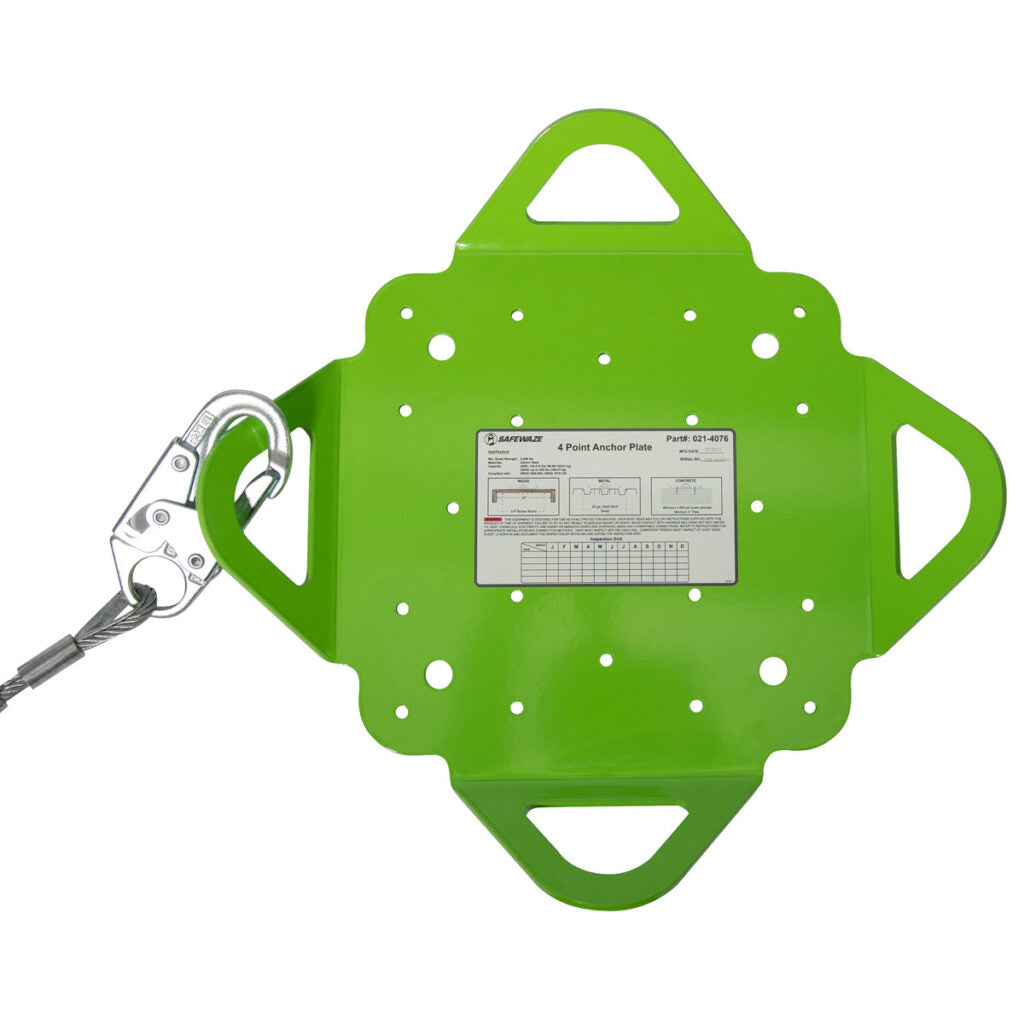 4-Point Plate Roofing Anchor Safewaze