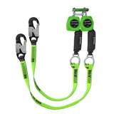 Latitude Tie-Back 6′ Dual Web SRL-P: 9013, 37″ SL Tie-Back, Alu Snap Hooks Safewaze