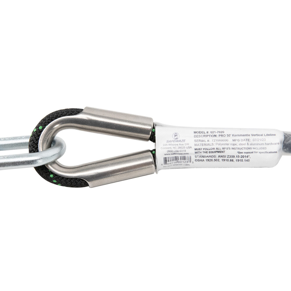 PRO 30' Kernmantle Vertical Lifeline Safewaze