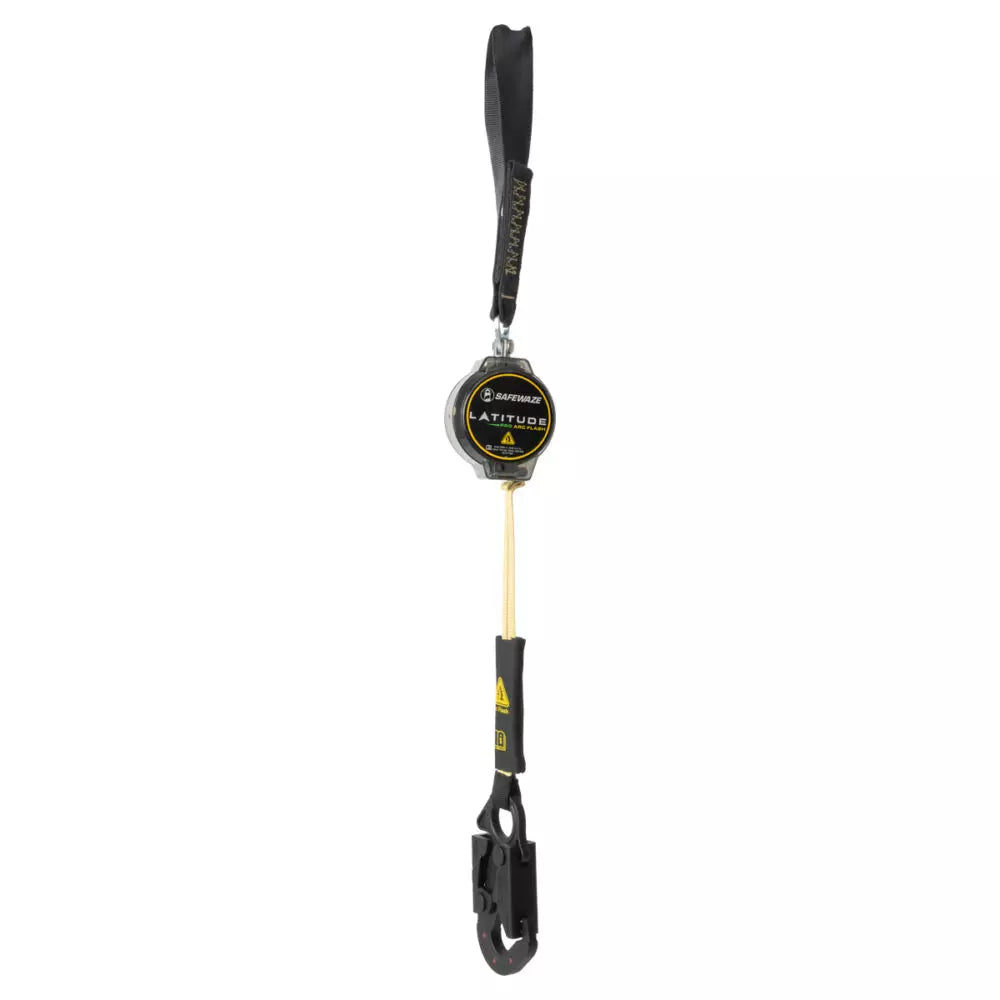Latitude Pro Arc Flash 7′ Single Web SRL-P: Aramid Soft Loop, DE Snap Hook Safewaze
