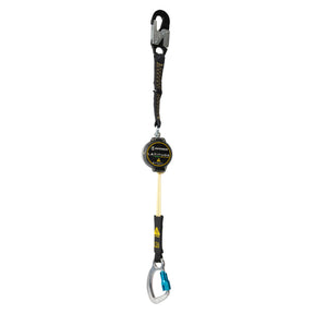 Latitude Pro Arc Flash 7′ Single Web SRL-P: 13″ Aramid Ext. w/Alu Snap Hook, Alu Captive Eye Carabiner Safewaze