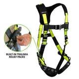 PRO Full Body Harness: 1D, MB Chest, TB Legs, Trauma Relief Safewaze