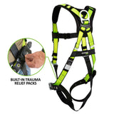 PRO Full Body Harness: 1D, MB Chest, TB Legs, Trauma Relief Safewaze