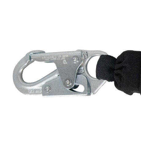 Arc Flash 6′ Internal Energy Absorbing Lanyard: Aramid, Dual Leg, Soft Loop, Snap Hook Safewaze