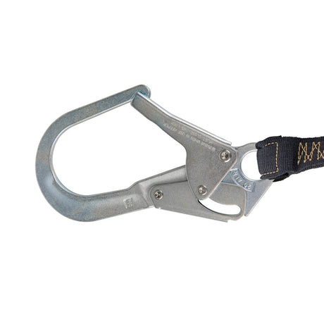 Arc Flash 6′ Internal Energy Absorbing Lanyard: Aramid, Dual Leg, Rebar Hooks Safewaze