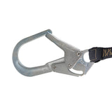 Arc Flash 6′ Internal Energy Absorbing Lanyard: Aramid, Rebar Hook Safewaze