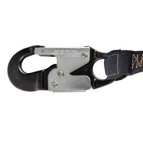 Arc Flash 6′ Internal Energy Absorbing Lanyard: Aramid, Dual Leg, Alu Snap Hooks Safewaze