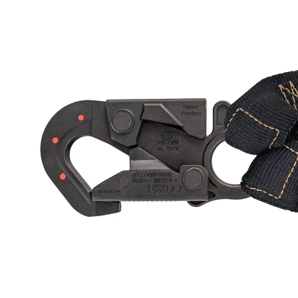 Arc Flash 6′ Internal Energy Absorbing Lanyard: Aramid, Dual Leg, Dielectric Snap Hooks Safewaze