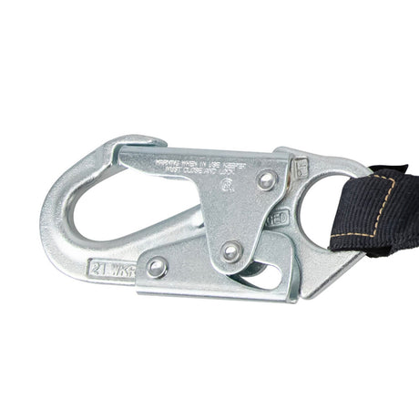 Arc Flash 6′ Internal Energy Absorbing Lanyard: Aramid, Rebar Hook Safewaze