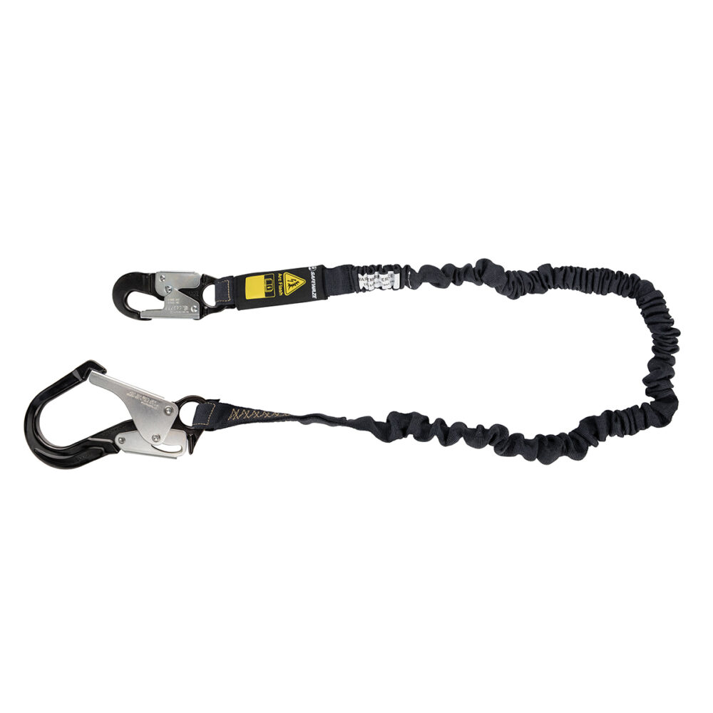 Arc Flash 6′ Internal Energy Absorbing Lanyard: Aramid, Alu Rebar Hook Safewaze