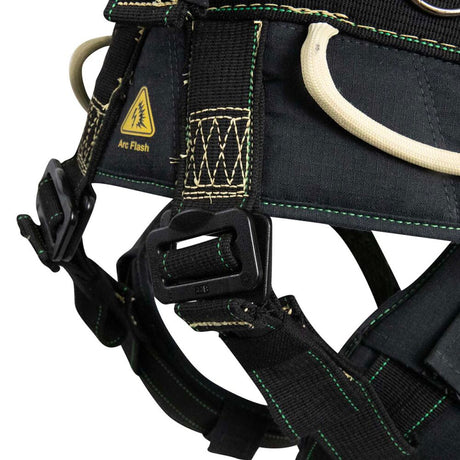 Arc Flash Wind & Tower Harness: 5D, Removable Seat, QC Legs Safewaze