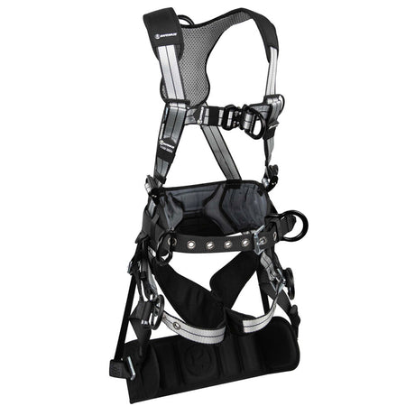 PRO+ Slate Tower Construction Harness: Alu 3D, Alu QC Chest, Alu FD, TB Legs, Tower Seat Safewaze