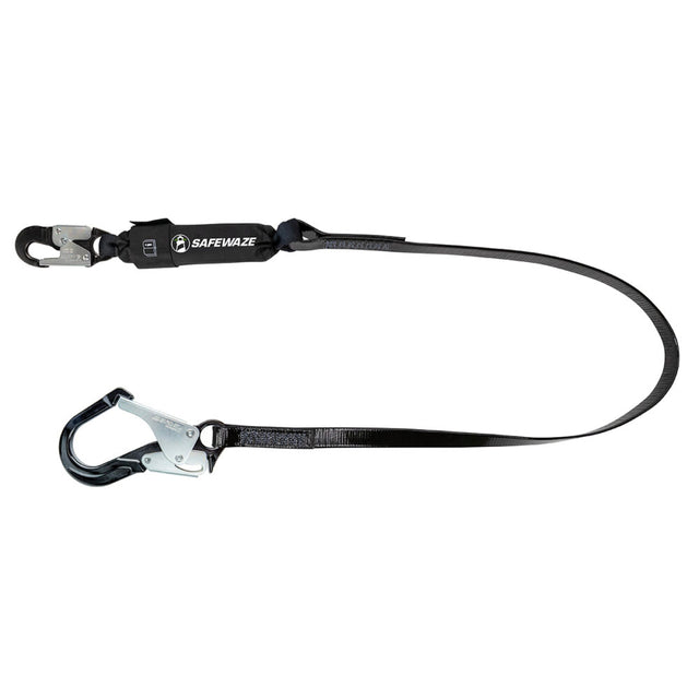 PRO-Shield 6′ Energy Absorbing Lanyard: Alu Rebar Hook Safewaze