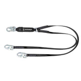 PRO-Shield 6′ Energy Absorbing Lanyard: Dual Leg, Snap Hooks Safewaze