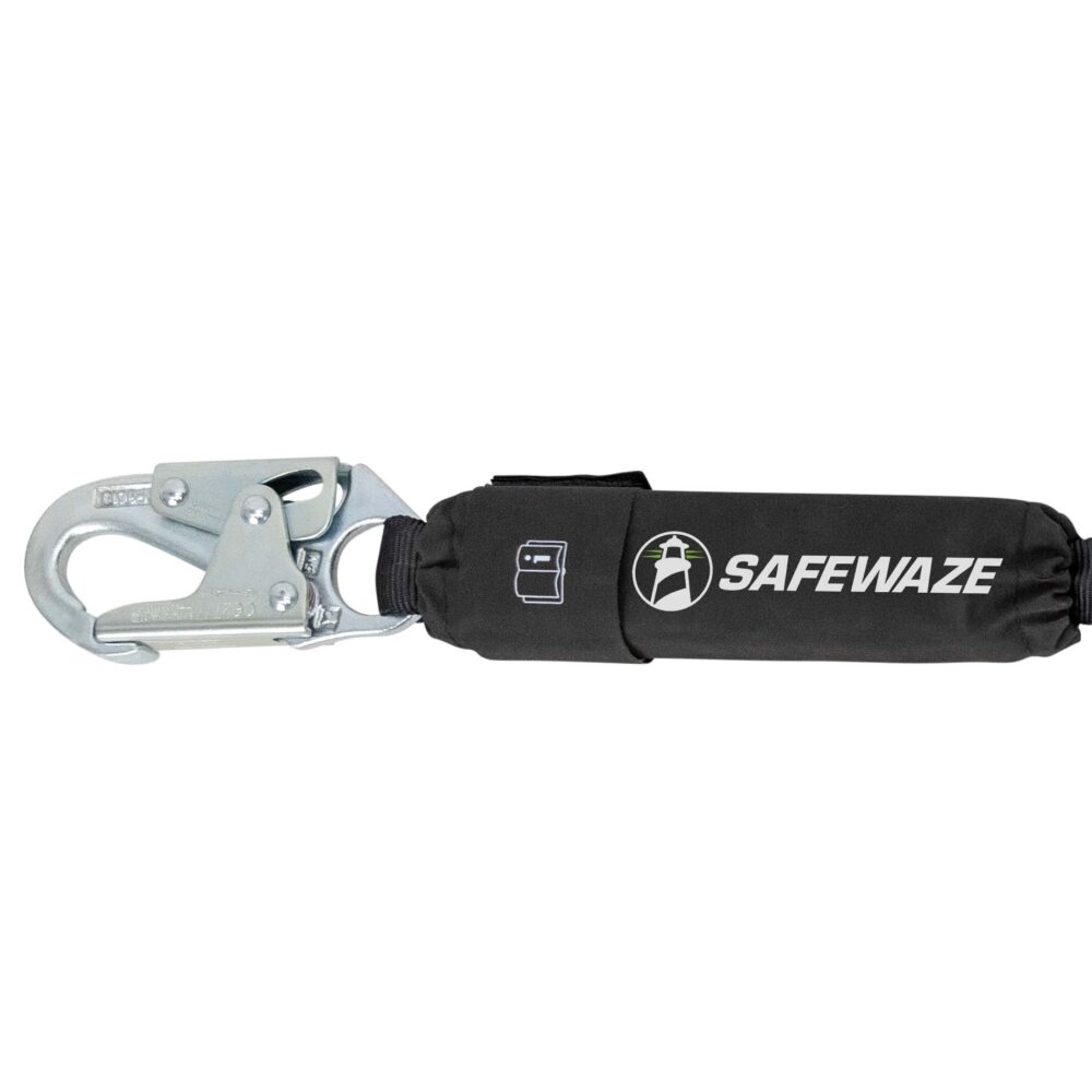 PRO-Shield 6′ Energy Absorbing Lanyard: Rebar Hook Safewaze