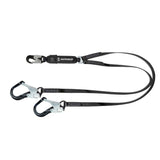 PRO-Shield 6′ Energy Absorbing Lanyard: Dual Leg, Alu Rebar Hooks Safewaze