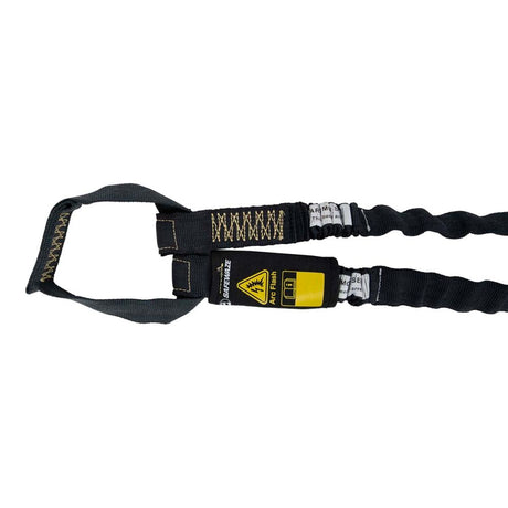Arc Flash 6′ Internal Energy Absorbing Lanyard: Aramid, Dual Leg, Soft Loop, Rebar Hook Safewaze