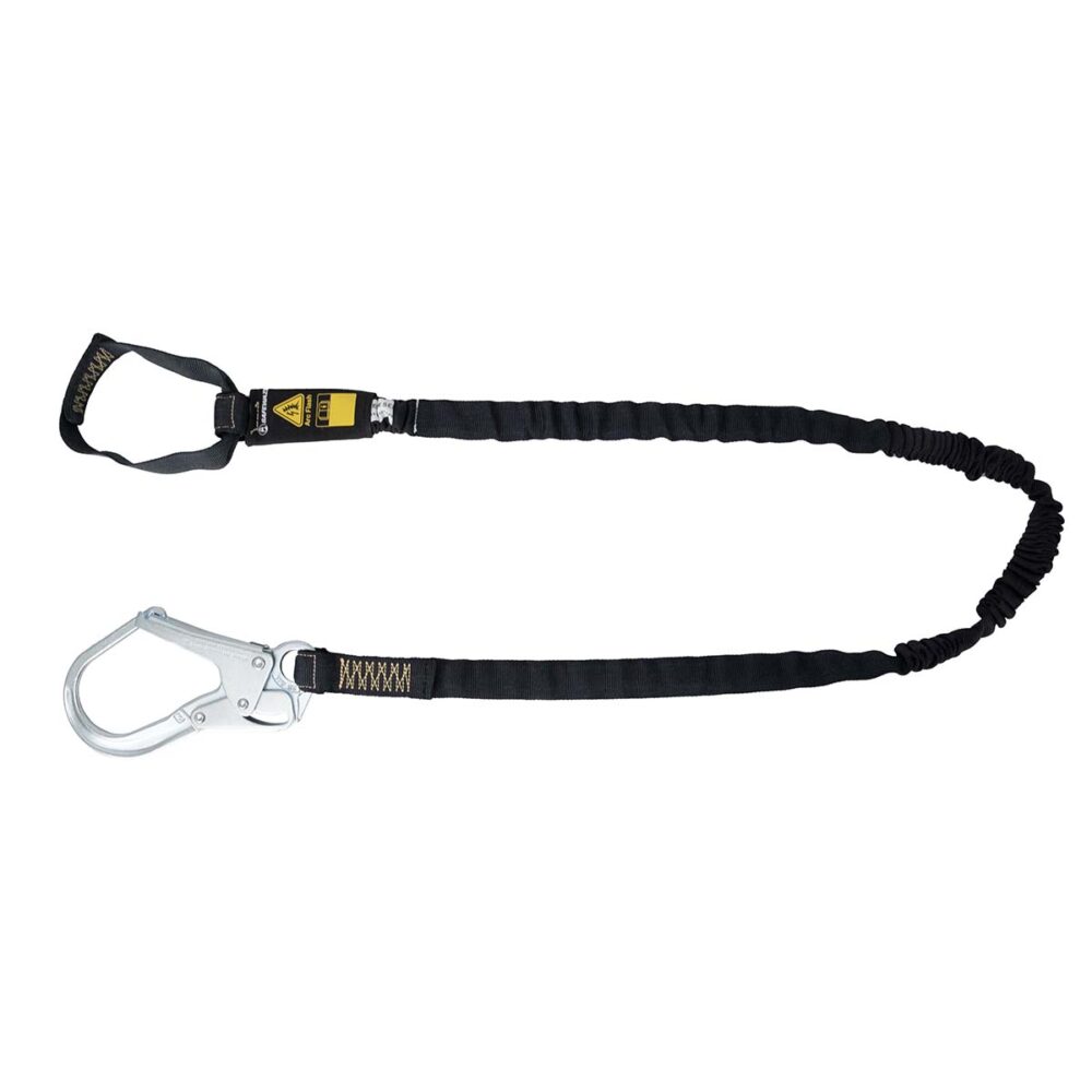 Arc Flash 6′ Internal Energy Absorbing Lanyard: Aramid, Soft Loop, Rebar Hook Safewaze
