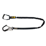Arc Flash 6′ Internal Energy Absorbing Lanyard: Aramid, Soft Loop, Alu Rebar Hook Safewaze