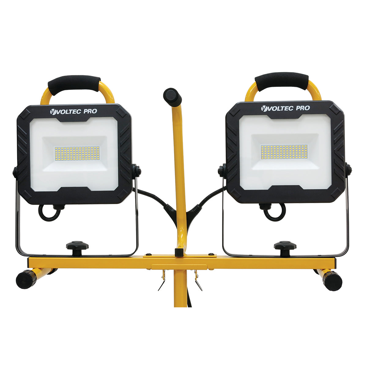 20,000 Lumen USB LED Dual Tripod Work Light – Portable Heavy-Duty Lighting Voltec