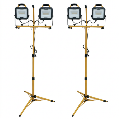 20,000 Lumen USB LED Dual Tripod Work Light - Pack of 2