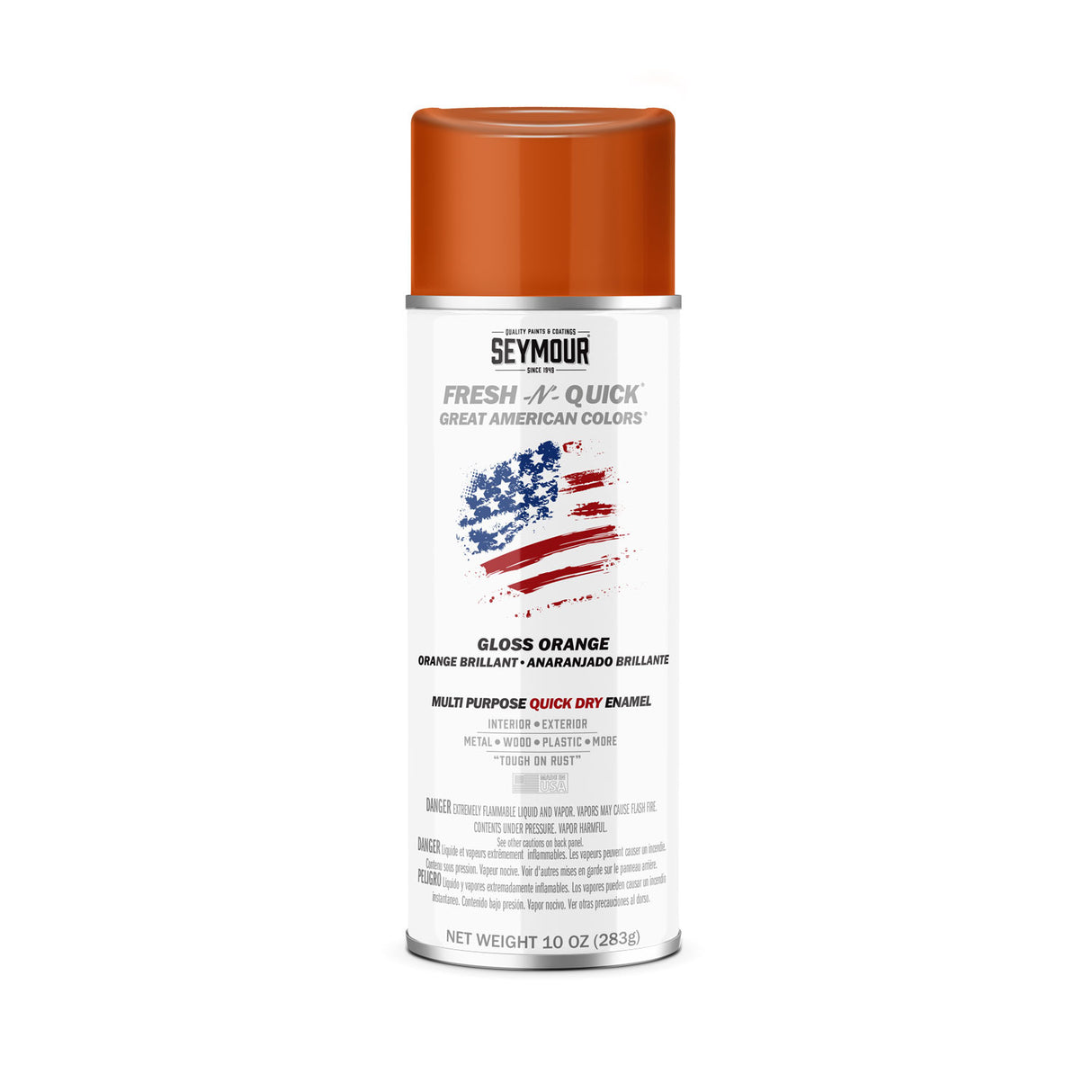 Fresh-N-Quick Multi-Purpose Spray Enamel - Case of 6 11-28 Seymour GLOSS ORANGE