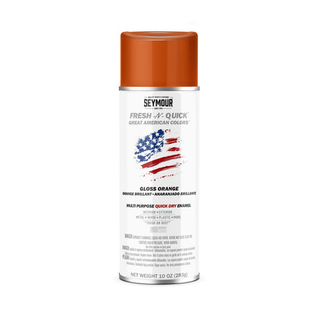 Fresh-N-Quick Multi-Purpose Spray Enamel - Case of 6 11-28 Seymour GLOSS ORANGE