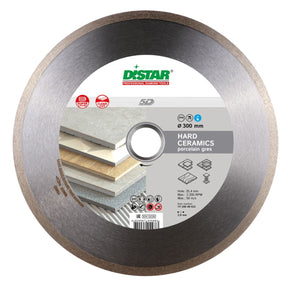 Diamond Cutting Blade 1A1R Hard Ceramics 12" Distar