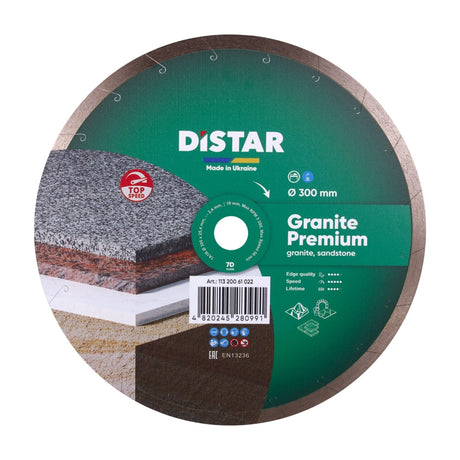 Diamond Cutting Blade 1A1R Granite Premium 12" Distar