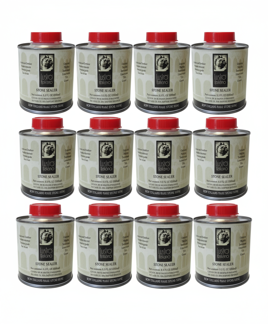 Lustro Italiano Stone Sealer 8.5 oz - 12 Cans Tenax