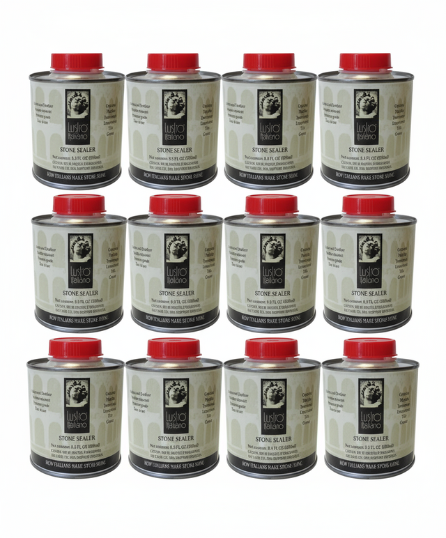 Lustro Italiano Stone Sealer 8.5 oz - 12 Cans Tenax