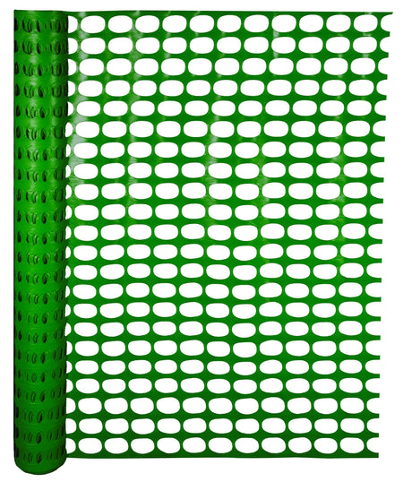 Heavy Duty Warning Barrier Fence 14993-38-50 Mutual Industries Green 4' x 50' - 120 Rolls