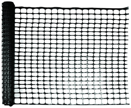 Heavy Duty Warning Barrier Fence 14993-91-48 Mutual Industries Black 4' x 100' - 100 Rolls