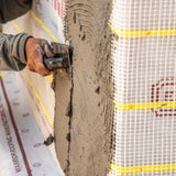 Self Furring Roll Fiberglass Lath 3.4 Metal Lath Alternative for Stucco, Stone & Masonry