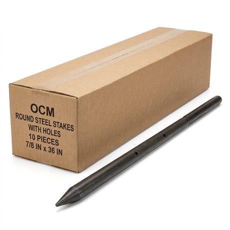 Steel Stake (10 Pieces) SS87X36-RH OCM 7/8" 36"