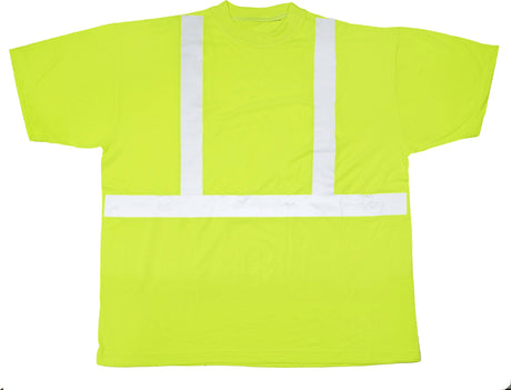 ANSI Class 2 Tee Shirt (12 Count) 16355-0-3 Mutual Industries Lime Regular Large
