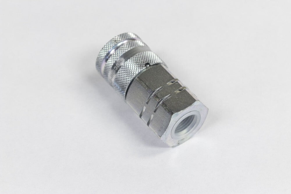 224020 COUPLER, FEMALE FLAT FACE 1/2" body 5/8" ORING #10 Blue Diamond Attachments