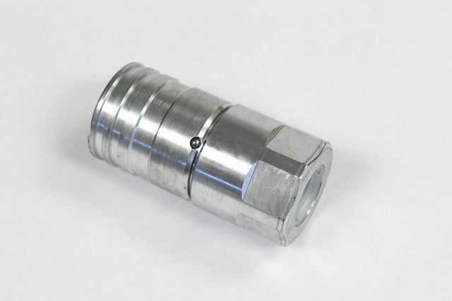 Coupler, Female Flat Face, 3/4" Body, 3/4" Oring#12 (Kubota 75-3) Blue Diamond Attachments