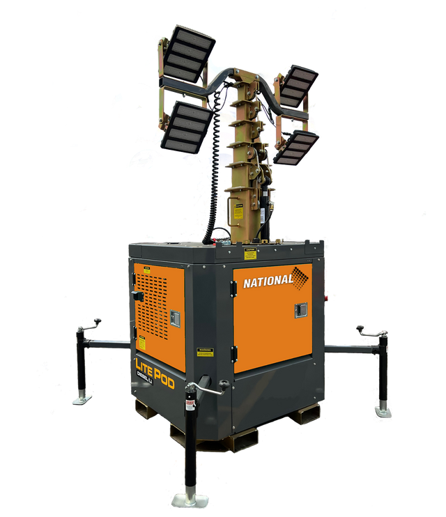 LitePod Pro Hybrid Light Tower National Signal