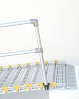 26" Wide Modular Ramp System with Straight End Handrails Roll-A-Ramp