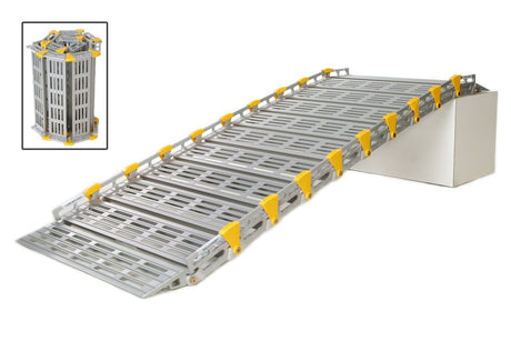 26" Wide Modular Ramp System without Handrails Roll-A-Ramp