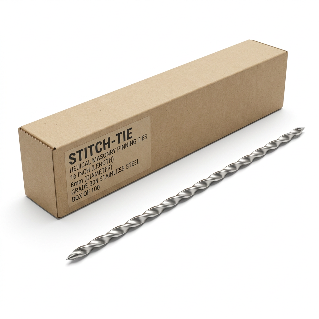 Stitch-Tie Stainless Steel Masonry Pinning Solution - Box of 100 (8mm)