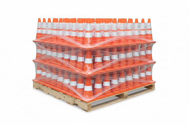28 Inch Slim Traffic Cones - 300 Pieces (Heavy Duty) 2825-10-MM Diamond Tool Store 3M Reflective Collar