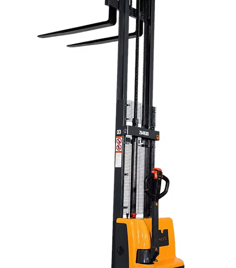 Full Powered Electric Straddle Stacker - 2,640 lb Capacity at 138" Lift Height EKKO