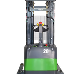 Full Powered Electric Straddle Stacker EB20CS with 177" Triple Mast with Lithium Battery EKKO