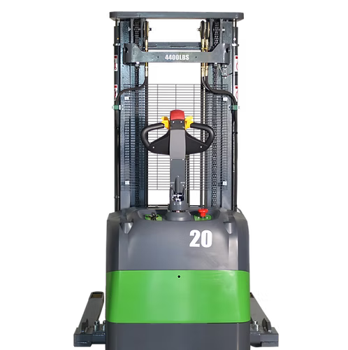 Lithium Electric Straddle Stacker EB20CS with 216' Lift Height and Lithium Battery EKKO