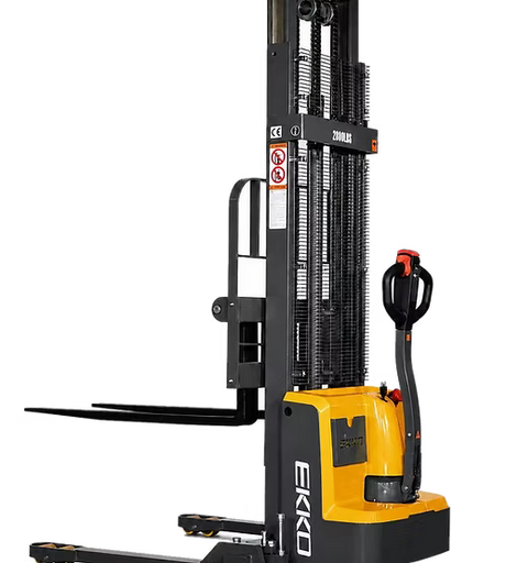 Full Powered Electric Straddle Stacker - 138" Lift Height EKKO