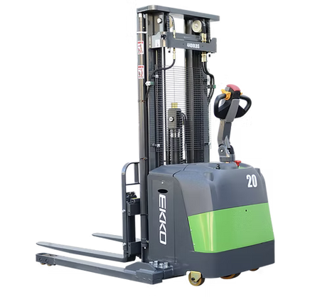 Lithium Straddle Stacker with Side-Shift with 189' Lift Height EKKO