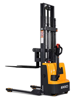 Full Powered Electric Straddle Stacker - German AC Motor with 3,000 lb Capacity at 145.67" Lift Height EKKO