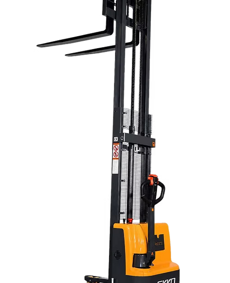 Full Powered Electric Straddle Stacker - German AC Motor with 3,000 lb Capacity at 145.67" Lift Height EKKO